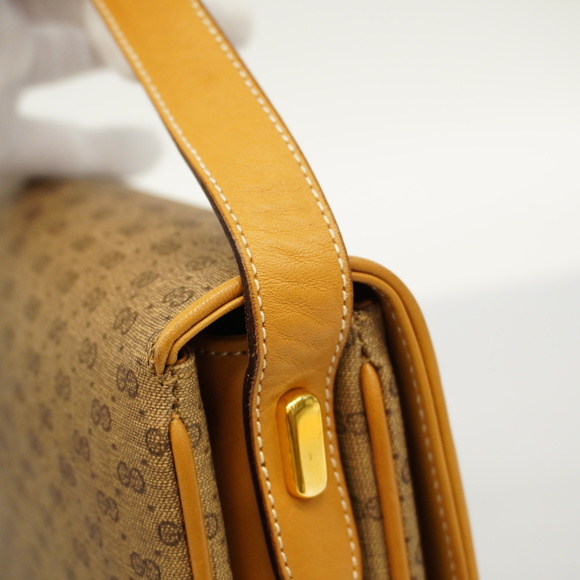 [3zc3396]Auth Gucci Shoulder Bag Micro GG 001 406 1780 Beige Gold metal - Picture 9 of 12